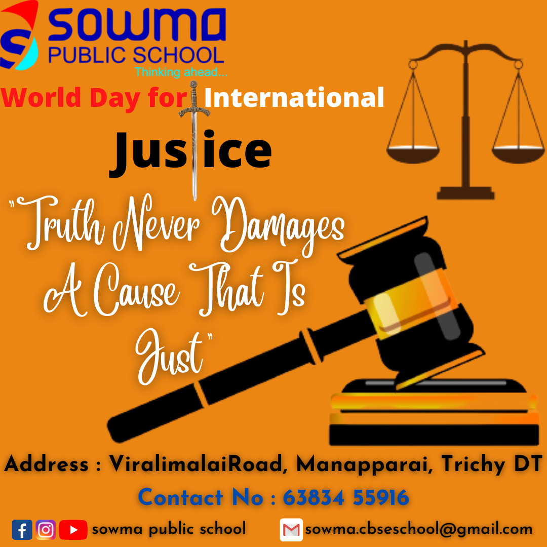 World day for international justice @ 2022
